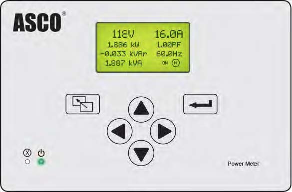 Панель опційного ASCO Power Meter