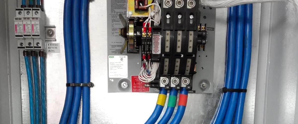 ATS cabinet after engineering reconstruction