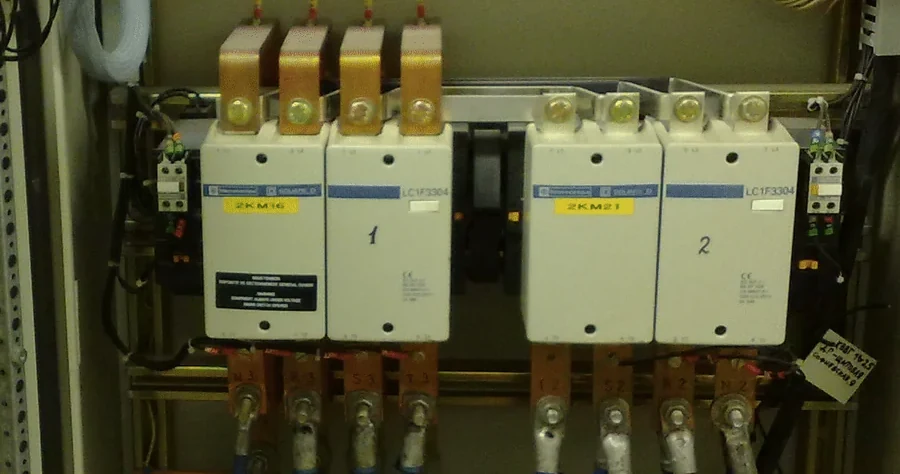 Existing ATS cabinet before reconstruction